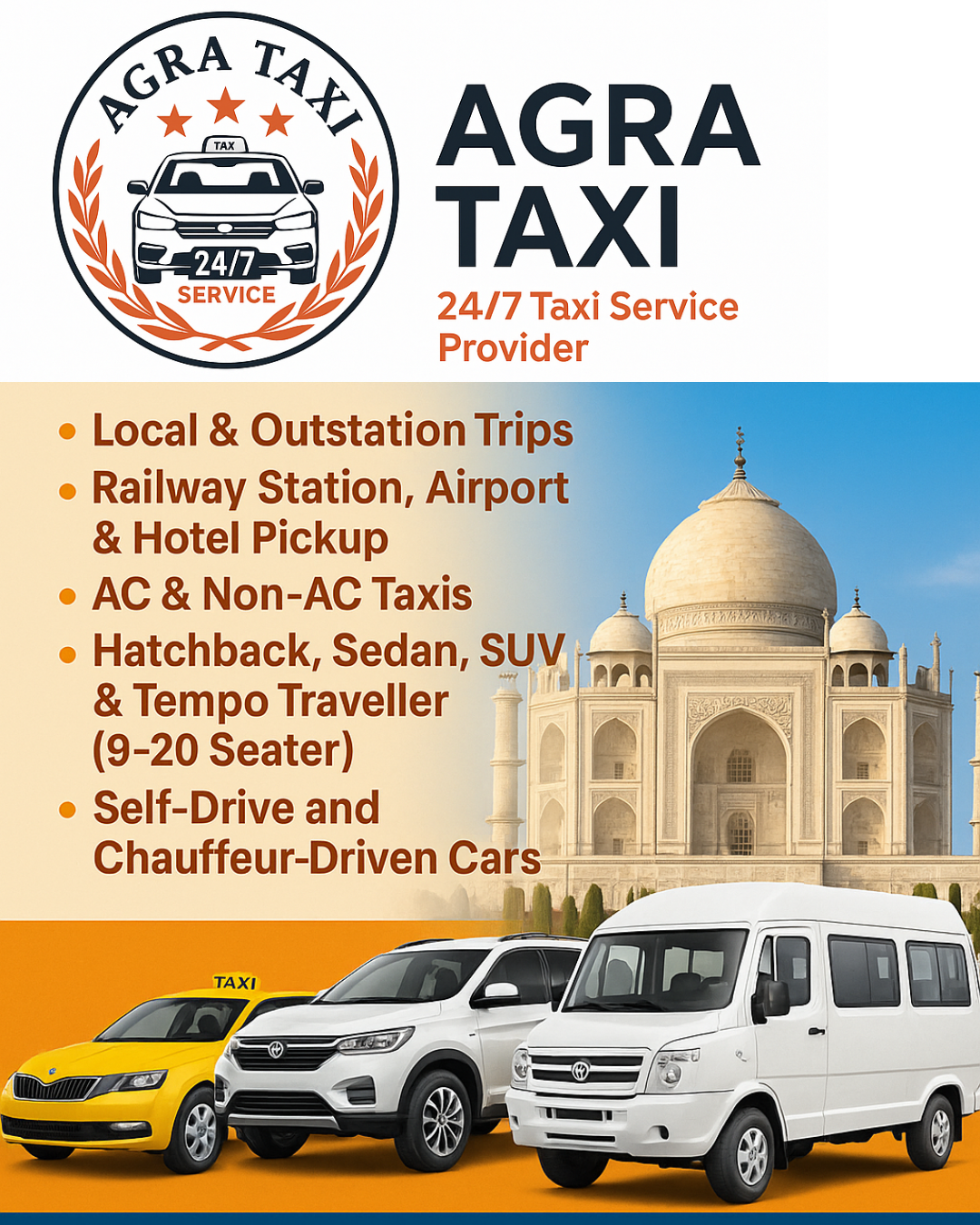 Taxi services in agra
